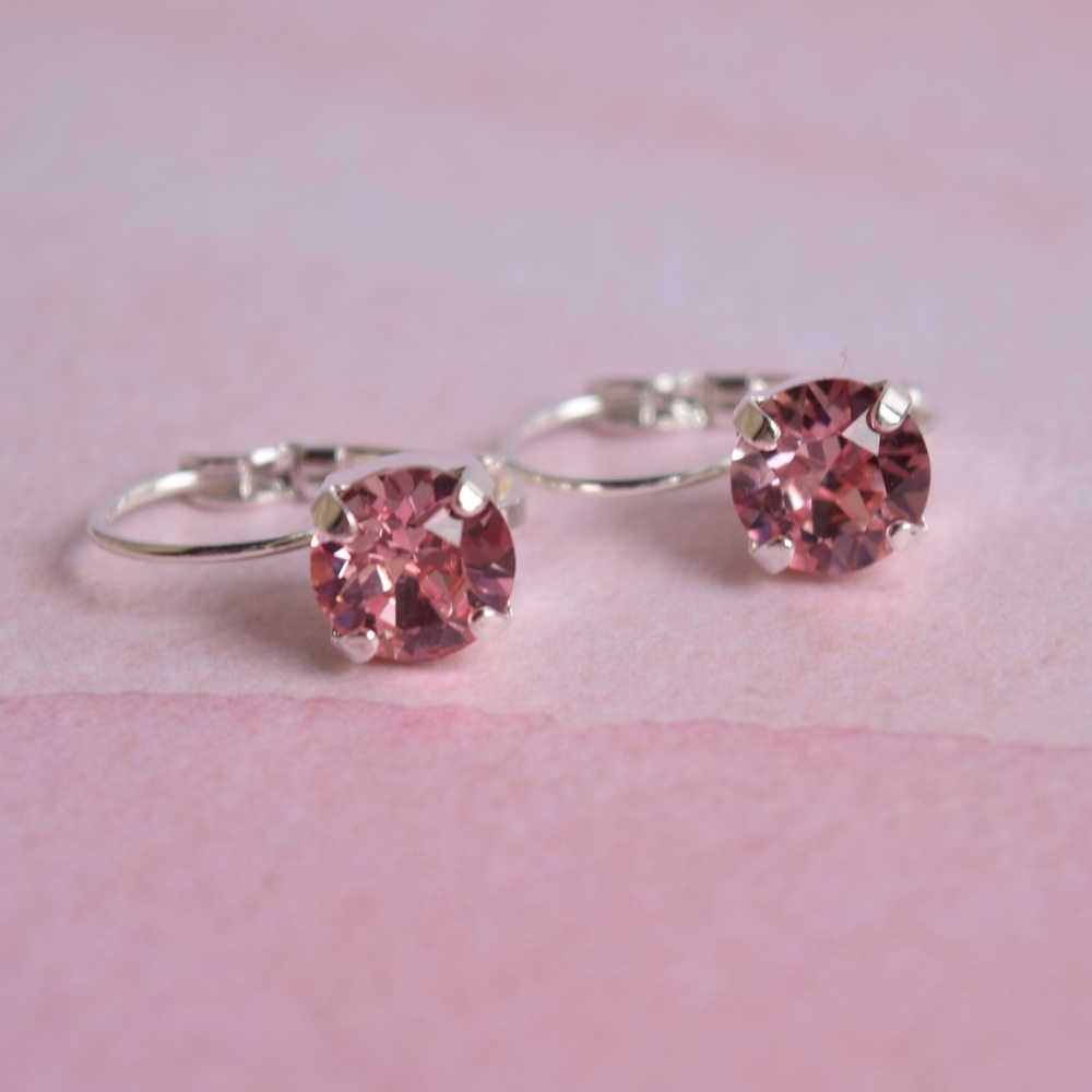 Swarovski Earrings, Lever Back Swarovski Earrings